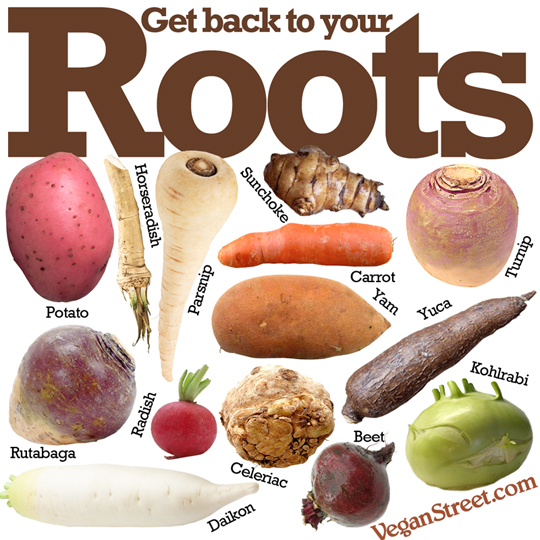 "Get back to your Roots" by VeganStreet.com