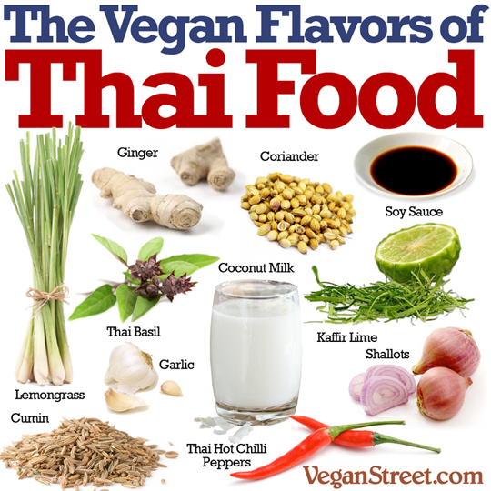"Vegan flavors of Thai food" by VeganStreet.com