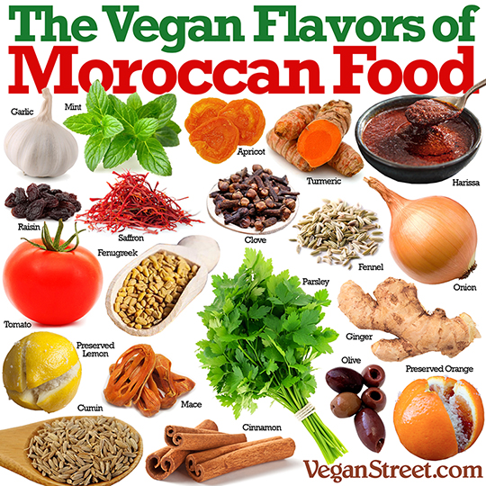 "Vegan flavors of Moroccan food" by VeganStreet.com