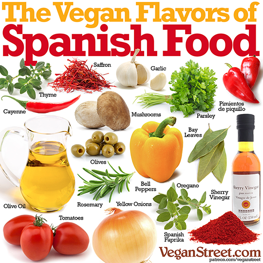 "Vegan flavors of Spanish food" by VeganStreet.com